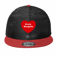 Love Mongolia, Hashtag Heart, Love Mongolia Camo Snapback | Artistshot