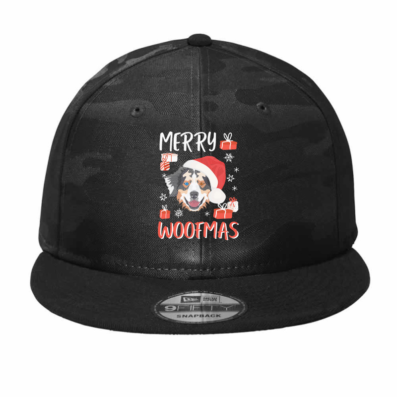 Australian Shepherd T  Shirt Australian Shepherd Christmas Camo Snapback by bartolettikacey | Artistshot