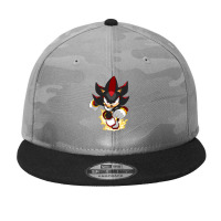 Black Super Hedgehog Running Forward Camo Snapback | Artistshot