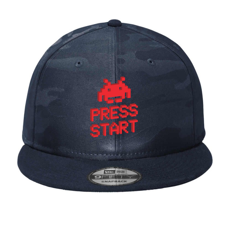 Space Invader Press Start, Space Invaders Camo Snapback by creepysatan | Artistshot