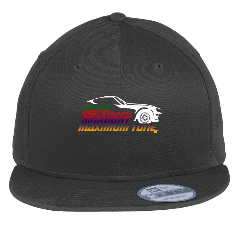 Midnight Maximum Tune Arcade Racing Flat Bill Snapback Cap by LumLum | Artistshot