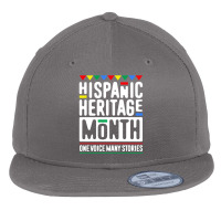 Awesome Hispanic Heritage Month Retro Shirt All Latin Countries Flag H Flat Bill Snapback Cap | Artistshot