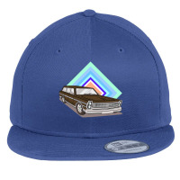 Vintage Station Wagon Flat Bill Snapback Cap | Artistshot