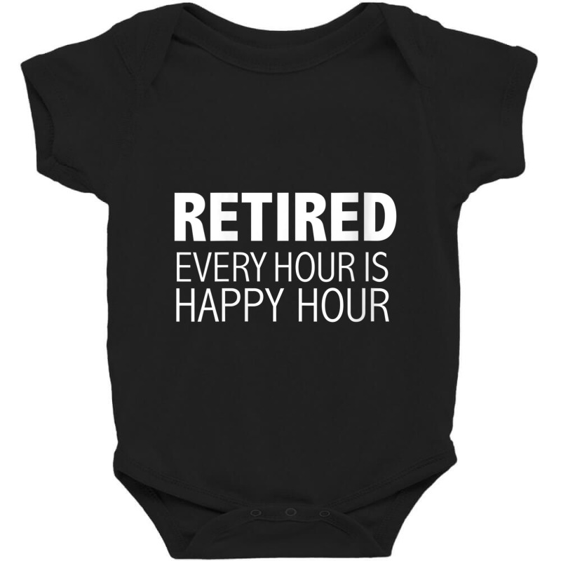 Every Hour Is Happy Hour Basic Baby Bodysuit by Vivu991 | Artistshot