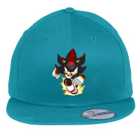 Black Super Hedgehog Running Forward Flat Bill Snapback Cap | Artistshot