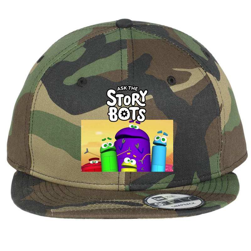 Ask The Storybots Flat Bill Snapback Cap by bisnisharam | Artistshot