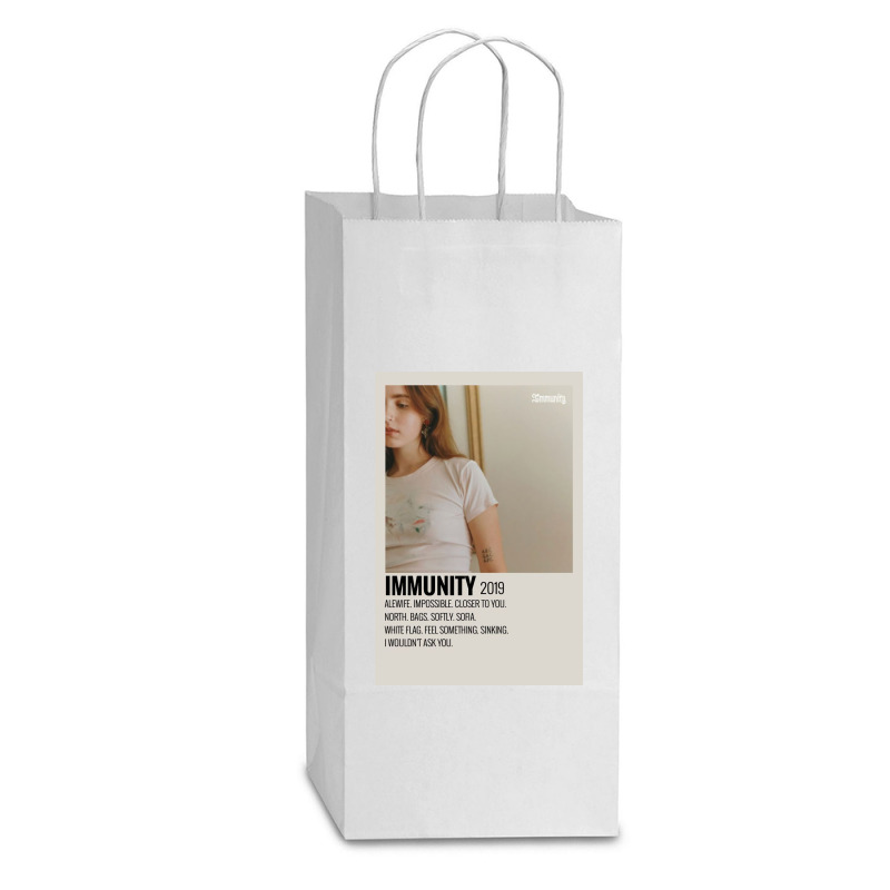 Olivia Immunity Double Wine Paper Bag - 6 1/2 X 3 1/2 X 12 3/8 | Artistshot