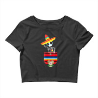 Calaca Blanket Serape Mexican Crop Top | Artistshot