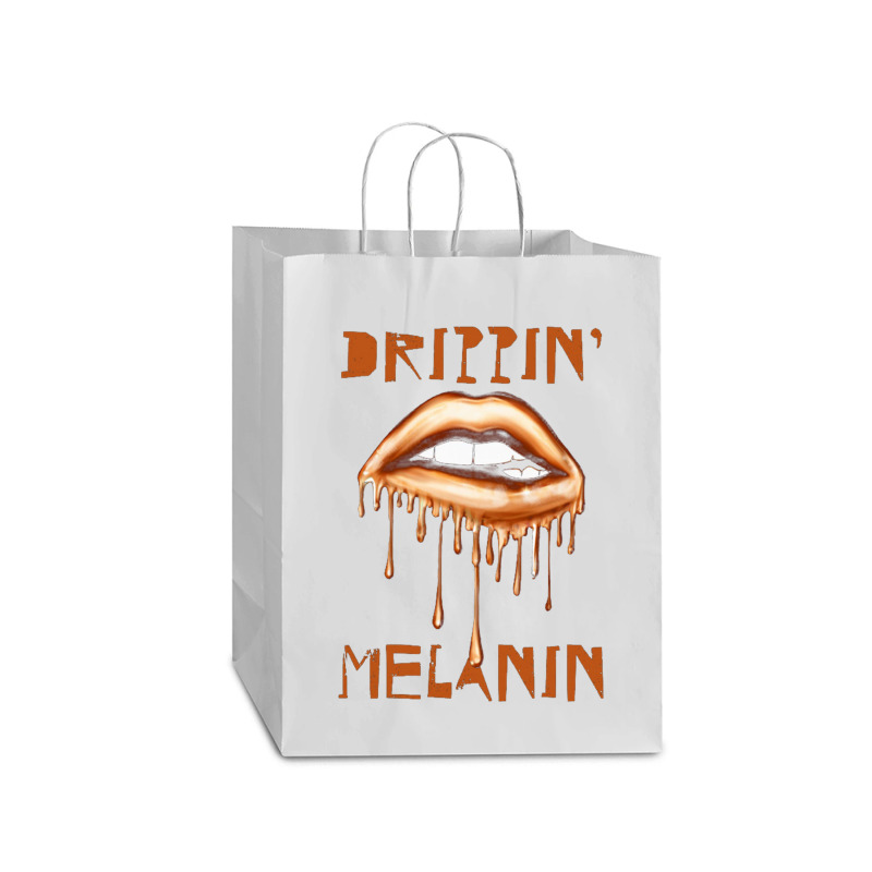 Drippin' Melanin Mart Paper Bag -13 X 7 X 17 | Artistshot