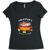 Calcifers Bacon Egg Cook  Food Anime Women's Triblend Scoop T-shirt | Artistshot