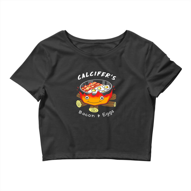 Calcifers Bacon Egg Cook  Food Anime Crop Top by YenNgoc | Artistshot