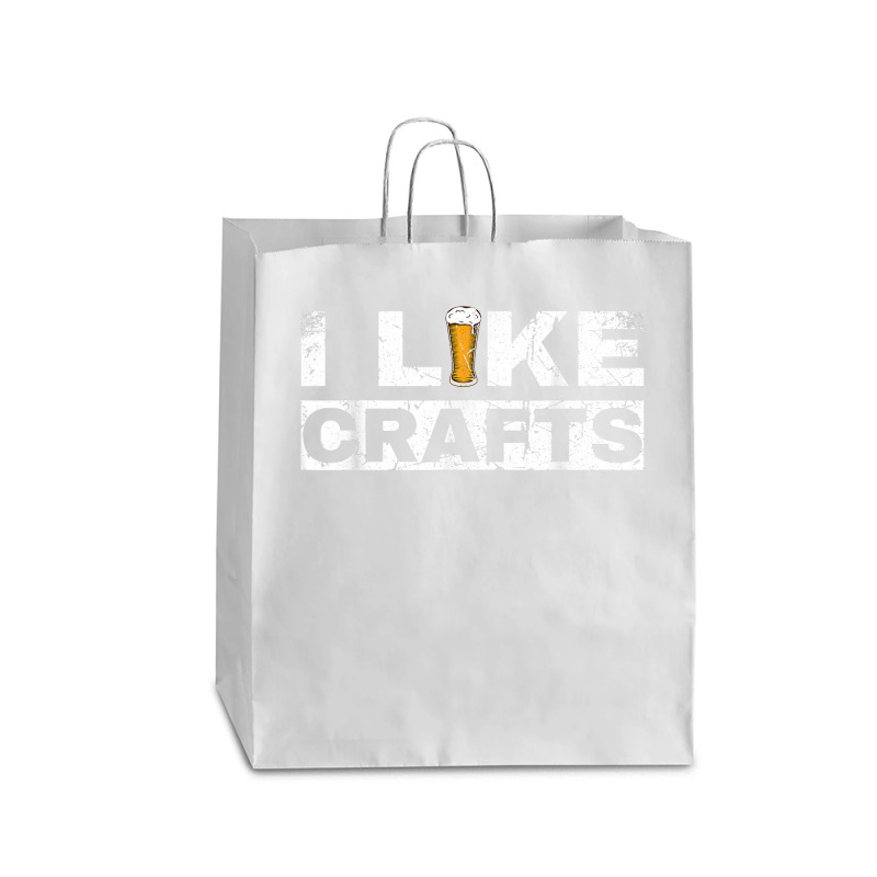 Mens I Like Crafts Beer Funny Clever Drinking And Hops Apparel T Shirt Queen Paper Bag - 16 X 6 X 19 1/4 | Artistshot