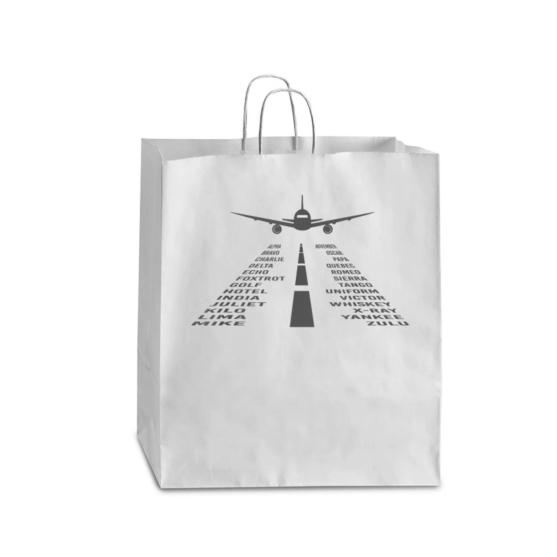 Phonetic Alphabet T Shirt  Pilot Airplane Shirt Queen Paper Bag - 16 X 6 X 19 1/4 | Artistshot