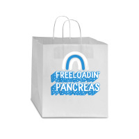 Diabetes Awareness Freeloadin Pancreas Type One Insulin Depe T Shirt Star Paper Bag - 13 X 7 X 13 | Artistshot