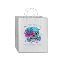 Diabetes Diabetic But Did You Die Funny Skull Ribbon 179 Diabetes Awar Traveler Paper Bag -13 X 6 X 15 3/4 | Artistshot