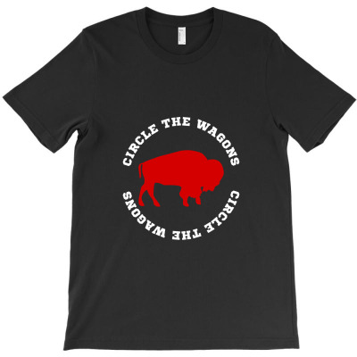 Circle The Wagons Buffalo Football T-shirt Designed By Lemonjack