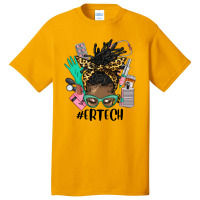 Afro Messy Bun Locs Hair Emergency Technician Basic T-shirt | Artistshot