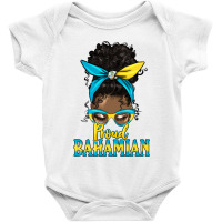 Afro Messy Bun Latina Proud Bahamian Baby Bodysuit | Artistshot