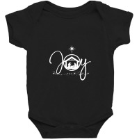 Christian Christmas Joy Jesus Nativity Scene Faith Baby Bodysuit | Artistshot