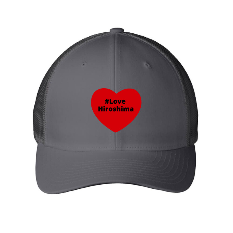 Love Hiroshima, Hashtag Heart, Love Hiroshima 2 Mesh Cap | Artistshot