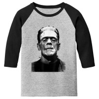 Classic Halloween Monster Horror Movie Frankenstein Monster Youth 3/4 Sleeve | Artistshot