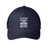 Gift For F Ckin' Awesome Station Manager Mesh Cap | Artistshot