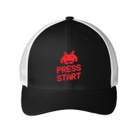 Space Invader Press Start, Space Invaders Mesh Cap | Artistshot