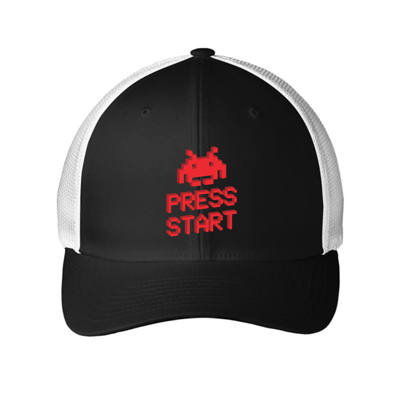 Space Invader Press Start, Space Invaders Mesh cap by creepysatan | Artistshot