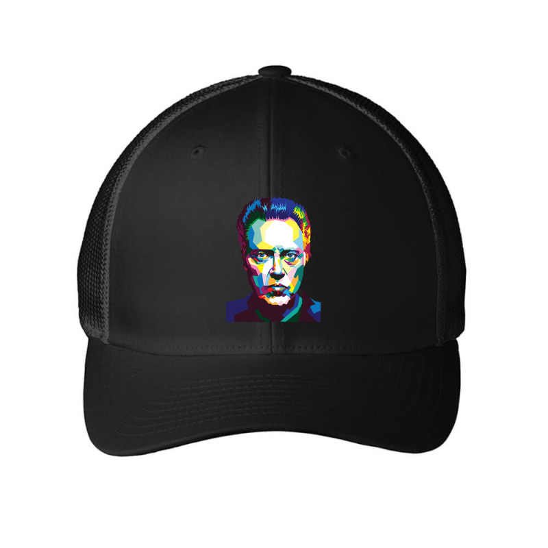 Christoper Walken In Wpap Pop Art Style Mesh Cap | Artistshot