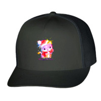 Merry Christmas Cat Trucker Cap | Artistshot