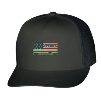 Uss Ronald Reagan Cvn 76 Vintage American Flag Gift Trucker Cap | Artistshot