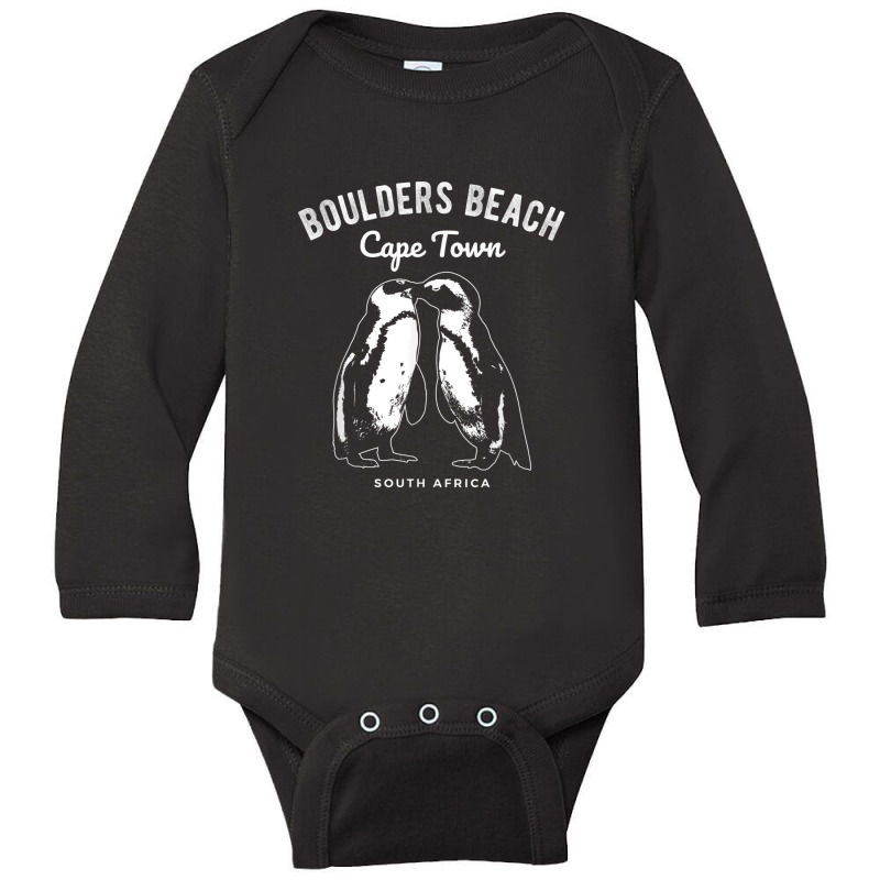 Cape Town South Africa Boulders Beach Penguin Long Sleeve Baby Bodysuit | Artistshot