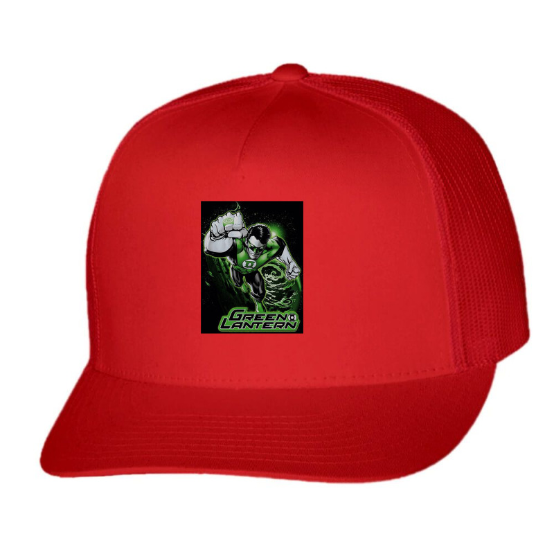 Jla, Green Lantern Green And Gray, Trucker Cap | Artistshot