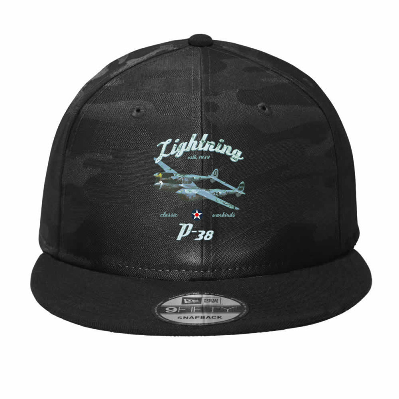 Airplane T Shirtp 38 Lightning Wwii Classic Warbird Camo Snapback by jrestima | Artistshot