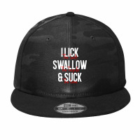 I Lick The Salt Swallow The Tequila And Suck The Lime Camo Snapback | Artistshot