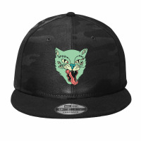 The Cat Eyes Camo Snapback | Artistshot