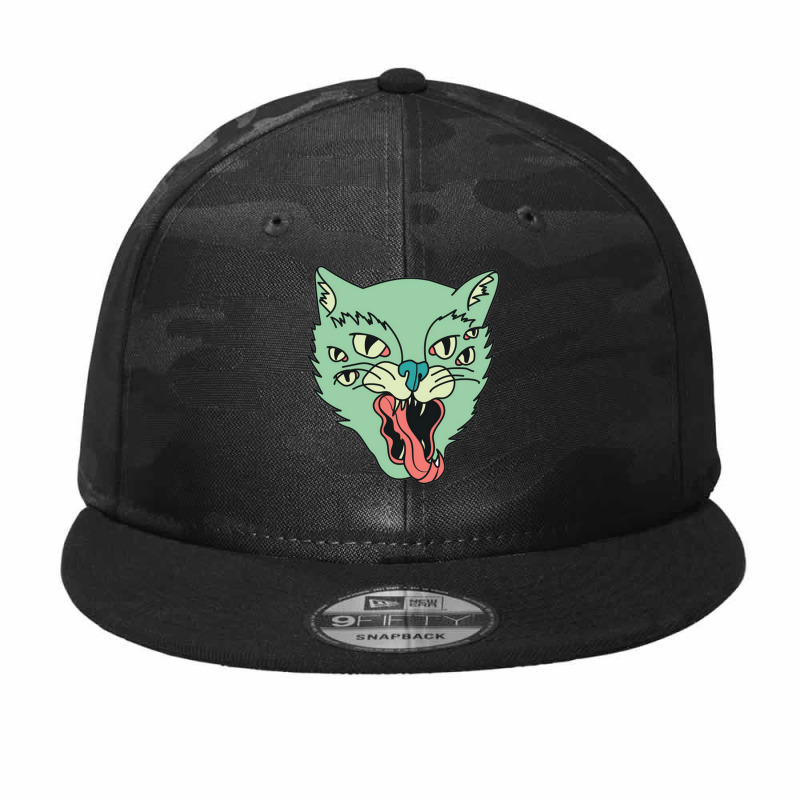 The Cat Eyes Camo Snapback by yovayo | Artistshot