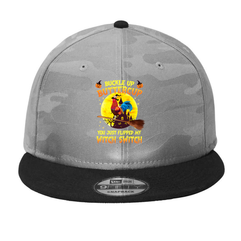 Chicken Cock Buckle Up Buttercup You Just Flipped 258 Hen Chick Camo Snapback | Artistshot