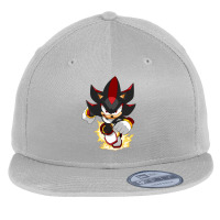 Black Super Hedgehog Running Forward Flat Bill Snapback Cap | Artistshot