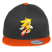 Yellow Hedgehog Jumps Aside Flat Bill Snapback Cap | Artistshot