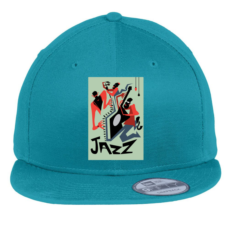 Jazz Quartet Flat Bill Snapback Cap by lokiraapa | Artistshot