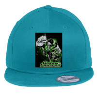 Jla, Green Lantern Green And Gray, Flat Bill Snapback Cap | Artistshot