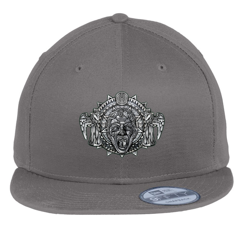 Aztec Angel Don't Blink   Doctor Who Flat Bill Snapback Cap by sepulohsepuluh | Artistshot