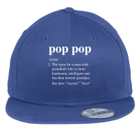 Mens Pop Pop Definition Funny Poppop Dictionary For Men Grandpa T Shir Flat Bill Snapback Cap | Artistshot