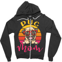 Dog Lover Gift T  Shirt Funny Pug Dog Mom Gift Idea T  Shirt Zipper Hoodie | Artistshot