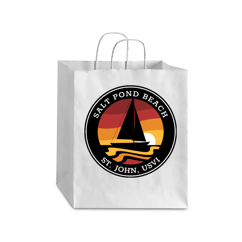 Salt Pond T  Shirt Salt Pond Beach Sailing T  Shirt Debie Paper Bag - 10 X 5 X 13 | Artistshot