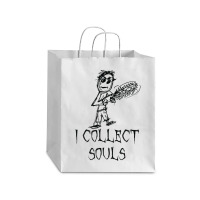 I Collect Souls Halloween Costume Word Design T Shirt Debie Paper Bag - 10 X 5 X 13 | Artistshot