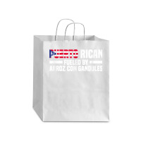 Puerto Rican Fueled By Arroz Con Gandules   Puerto Rico T Shirt Debie Paper Bag - 10 X 5 X 13 | Artistshot