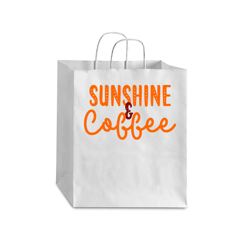 Sunshine And Coffee T  Shirt Sunshine And Coffee T  Shirt Debie Paper Bag - 10 X 5 X 13 | Artistshot