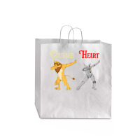 Cowardly Lion Courage Tin Man Heart Shirt Wizard Of Oz Tee Jumbo Paper Bag - 18 X 7 X 18 3/4 | Artistshot